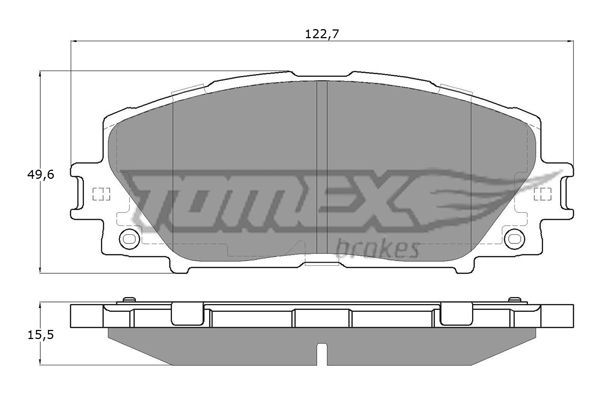 TOMEX BRAKES Комплект тормозных колодок, дисковый тормоз TX 19-35